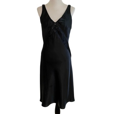 Amanda Smith Midi Dress Womens 6 Black Whimsigoth Witch Vampire Evening Event