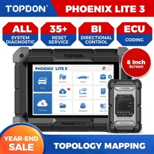2025 TOPDON PHOENIX LITE 3 PRO+ Car Diagnostic Scanner Tool ECU KEY Coding PLUS
