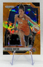 Veronica Burton 2024 Panini WNBA Prizm Orange Ice #35 Connecticut Sun