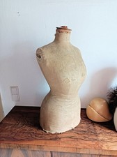 antike Schneiderpuppe Schneiderb&uuml;ste um 1900 Mannequin Wespentaille Taubenbrust