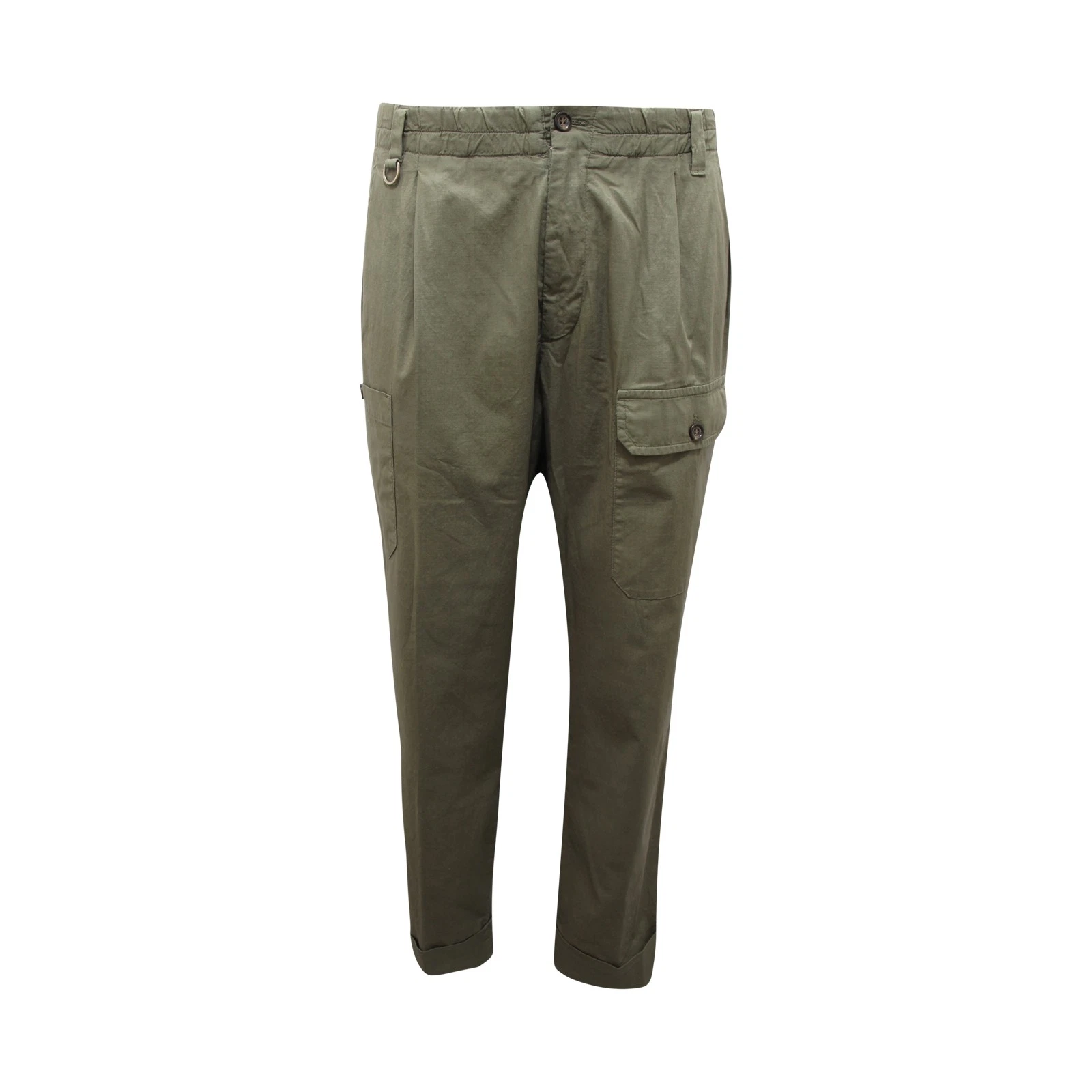 P0179 PANTALONE CARGO UOMO PAOLO PECORA MAN PINCES TROUSERS GREEN