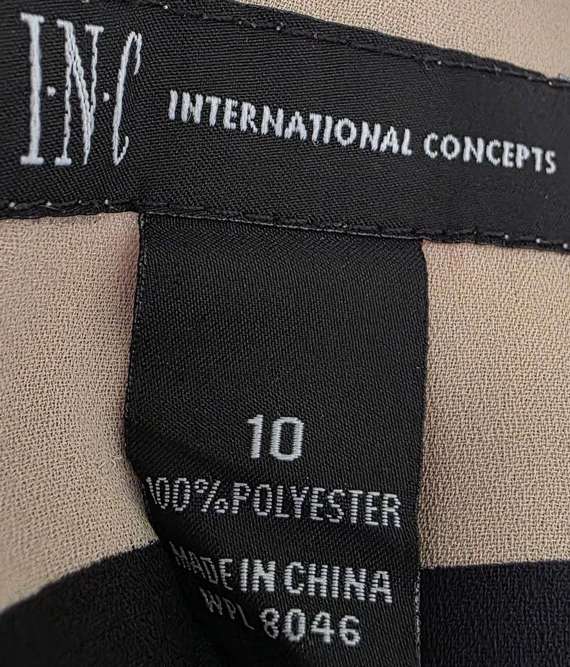 INC International Concept Womens Shirt Top Blouse Size 10 Sleeveless V Neck NEW - Image 2 of 4