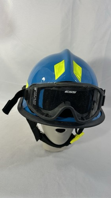 #ad 2020 CAIRNS C MOD BLUE HP3 DEFENDER FIRE HELMET W Goggles.Size 6 3 8 to 8 3 8 $101.86