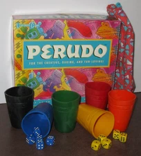 Vtg 1994 PERUDO Liar's Dice University Games Complete Ancient Inca Bluffing Game