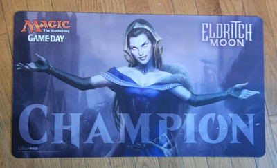 Liliana The Last Hope Playmat Game Day Champion MTG Eldritch Moon  Plus POSTER