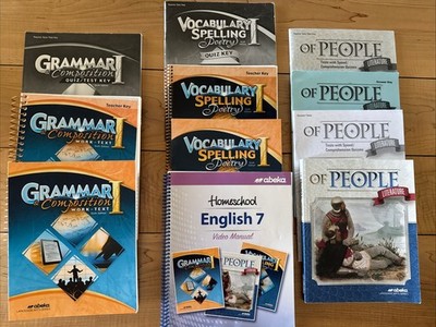 Abeka Homeschool English 7 NEW STUDENT Books and Teacher Books Kit Grade 7