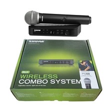 New Shure BLX24 PG58 Vocal System w/BLX4 Wireless Receiver and Handheld Transmit