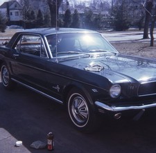 Sl43 Slide 1960s Ford Mustang 289 K-code Classic Car 417a