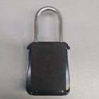 VZ Small Portable Key Lock Box Padlock Style Combination, Black/Silver Metal — photo 2
