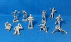 Vintage 1950s Tom Corbett Playset Vinyl Alien  + 9 space cadets