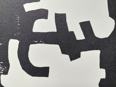 エドゥアルド・チリダ　リトグラフ Eduardo Chillida Original Lithograph 1979 – Vintage Abstract