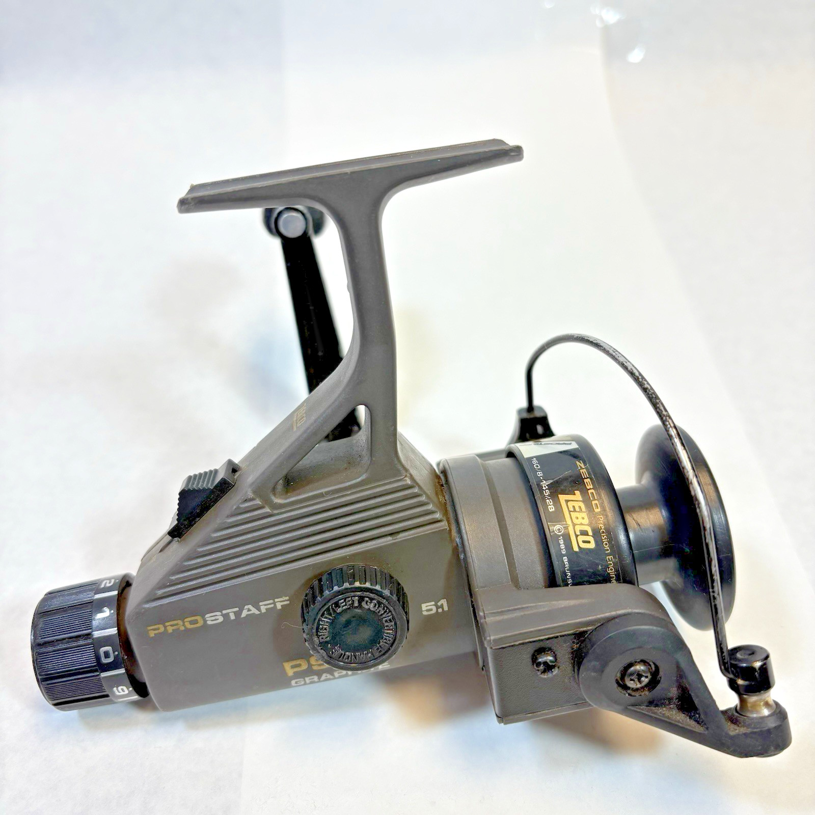Zebco Pro Staff PS20 Spinning Reel with Max Cast Spool 5 to 