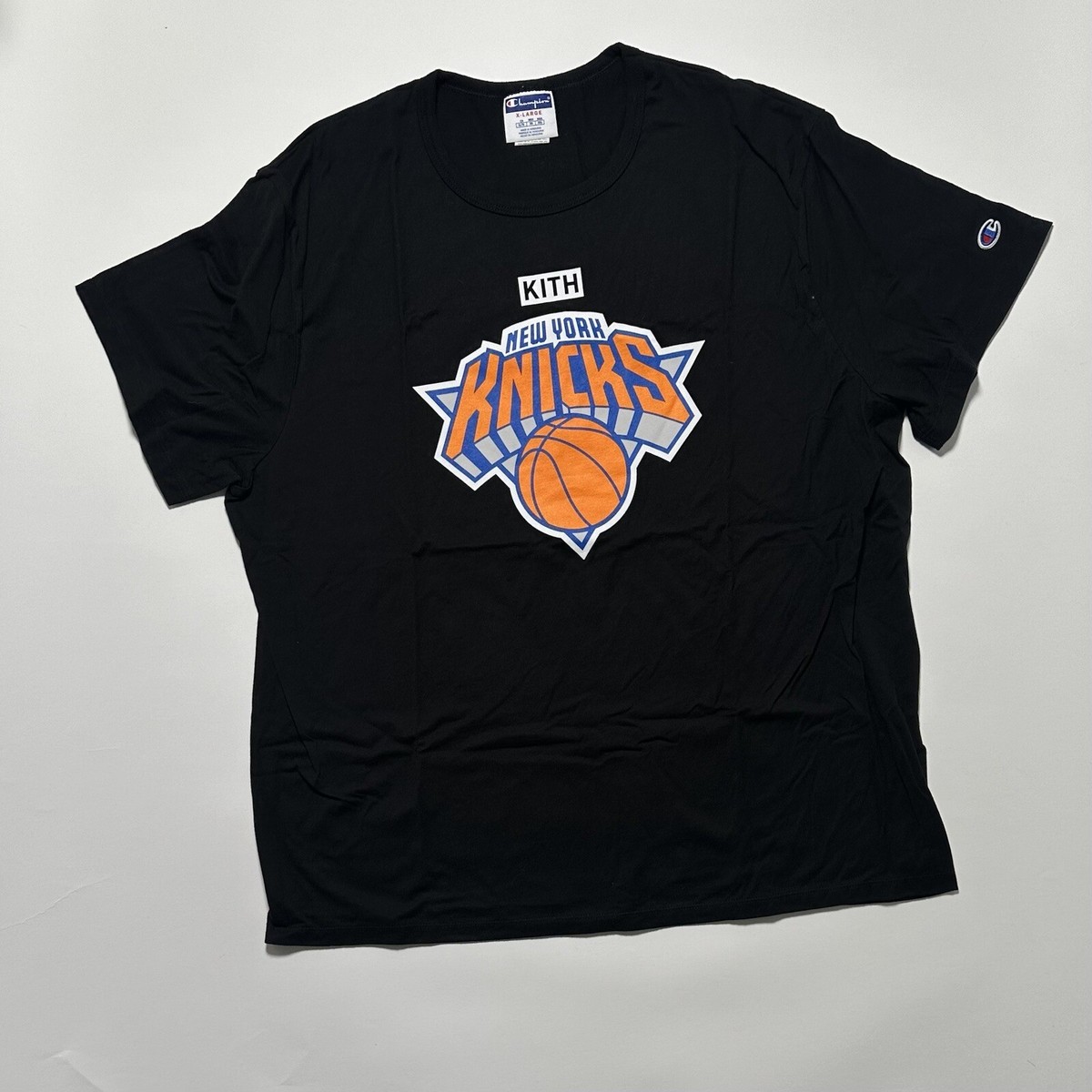 kith & nike for new york knicks tee black