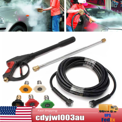 For Craftsman High Pressure Power Washer Spray Gun Wand Hose Kit + 5 Tips New