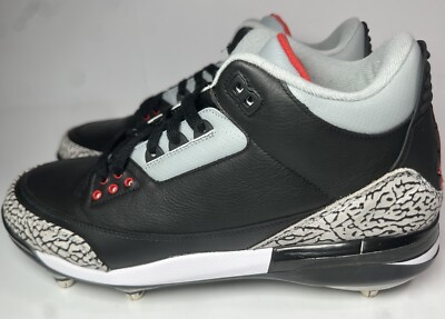 Jordan Cement 3 Baseball Cleats Air Jordan 3 Black Cement Review ​⁠‪@nikebaseball‬ - YouTube main image 3
