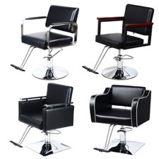 Salon Barber Chair Swivel Adjust Height Stylist Hairdressing Chair with Footrest