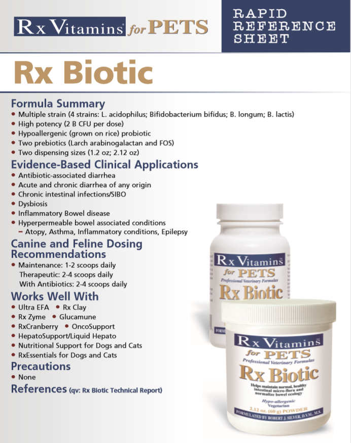 rx biotic by rx vitamins for pets