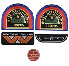 ALIEN Movie U.S.C.S.S. Nostromo Flight Wings Weyland Yutani patch 5pc-Iron on 