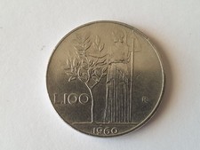 Repubblica Italiana 100 Lire Minerva 1960