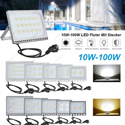 LED Fluter 10W -500W Mit Stecker/ Bewegungsmelder A Produktbild-Vorschau 8