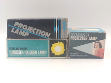 Lot of 3 Lamps Sylvania  Apollo Projector/Projection, Tungsten Halogen Lamp