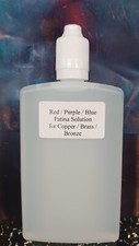 Red / Purple / Blue Patina Solution for Copper, Brass and Bronze 15ml - 500ml