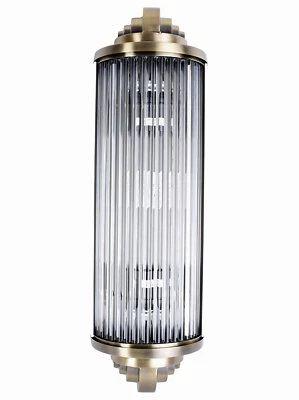 PALAZZO INT Art Deco Kinoleuchte Wandlampe Wandleuchte Bauhaus Leuchte Kinolampe Chrom Glas