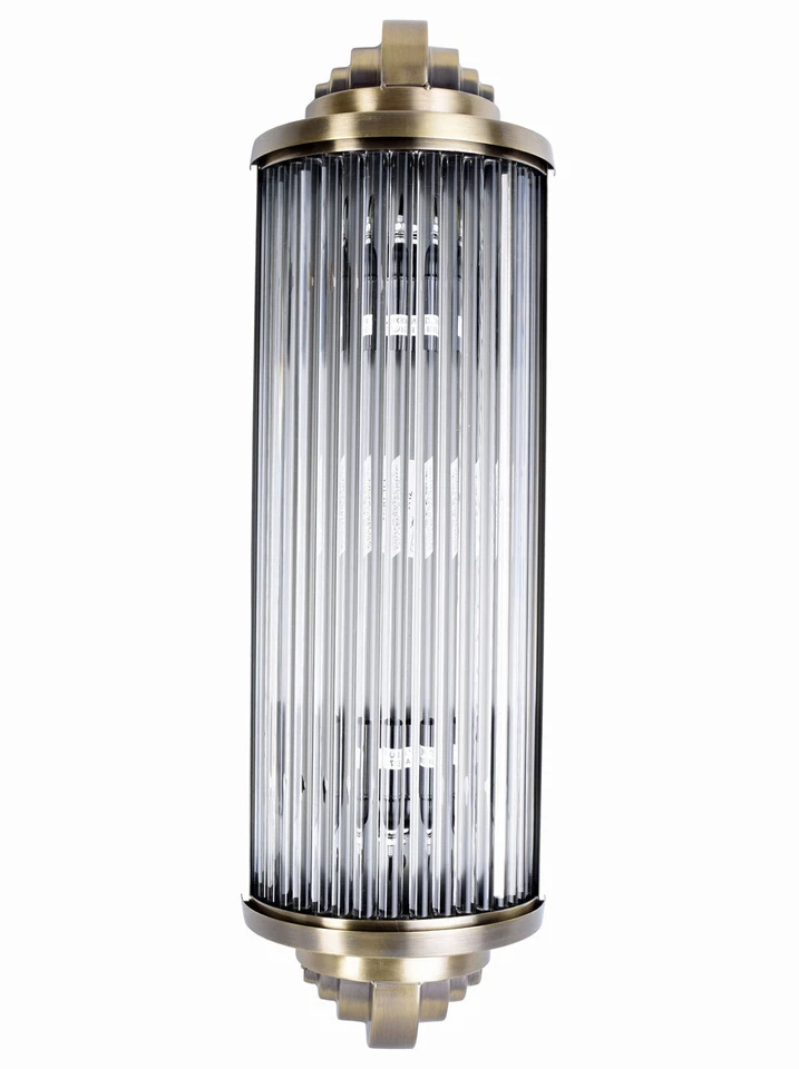 Art Deco Kinoleuchte Wandlampe Wandleuchte Bauhaus Leuchte Kinolampe Chrom Glas