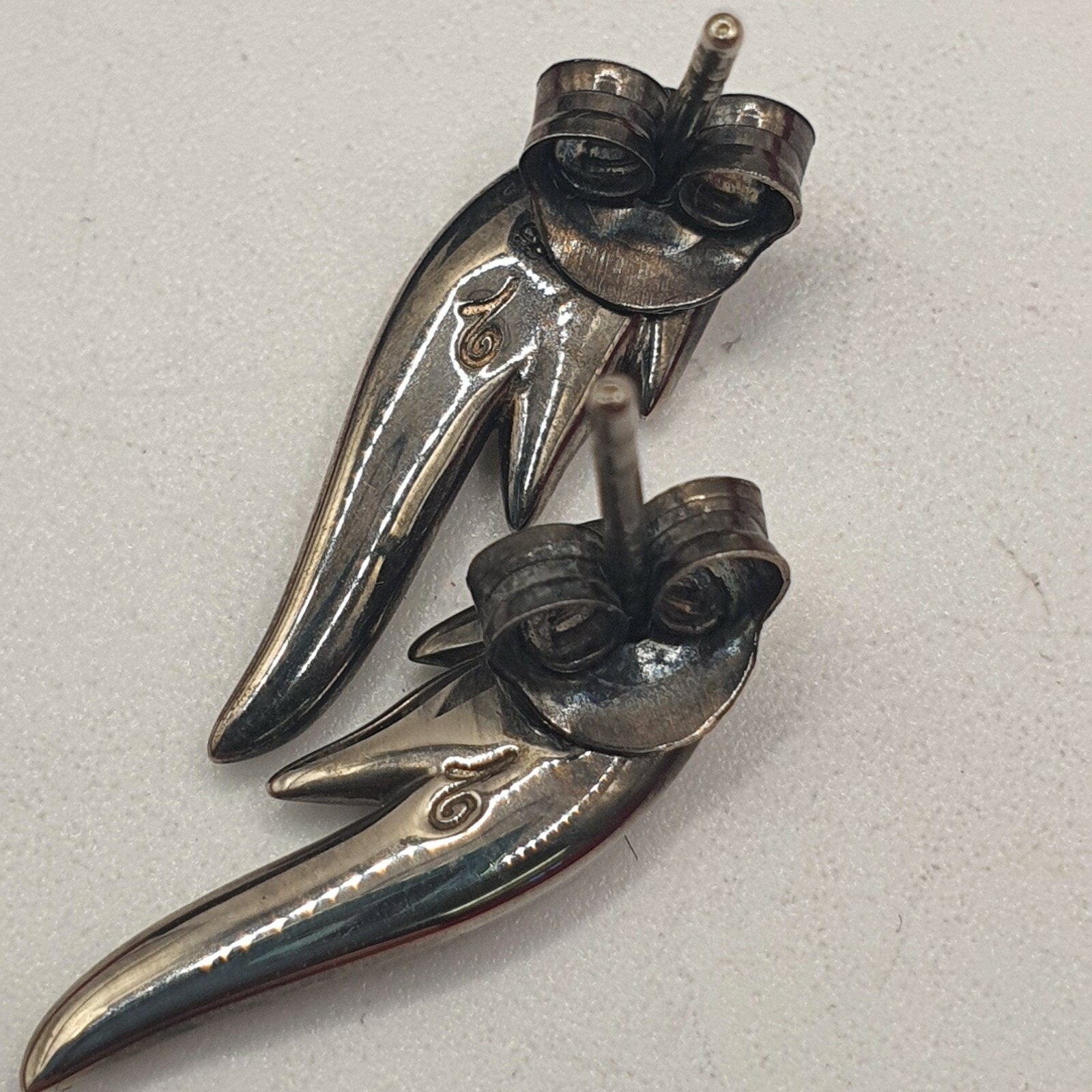 Photo 7 of Lucy Quartermaine Sterling Silver Earrings, element air Studs With stones