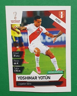 2022 EO South America Qualifiers FIFA Qatar #115 YOSHIMAR YOTUN Peru Sticker