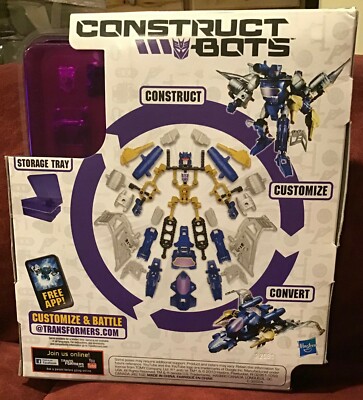 Transformers Construct Bots Soundwave Elite Class 48 Pieces Brand