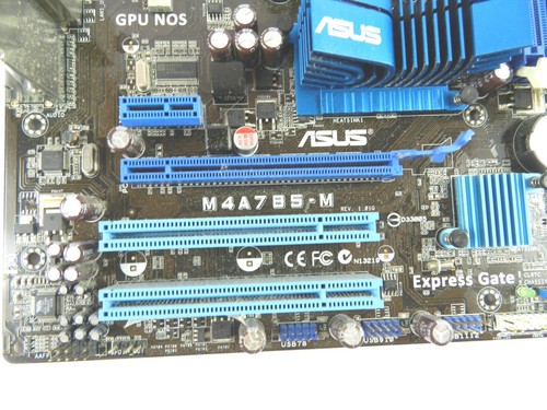 Asus M4A785-M AMD Socket AM3 DDR2 SDRAM Desktop Motherboard B221 - Picture 2 of 7