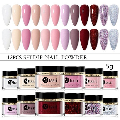 Juego de polvo de uñas de inmersión de 5 g sistema de inmersión en polvo brillo de uñas desnudo kit de uñas arte - Imagen 15 de 77