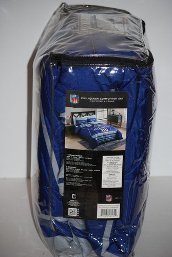 NFL New York Giants 3pc Full/Queen Comforter Set - Picture 5 of 8