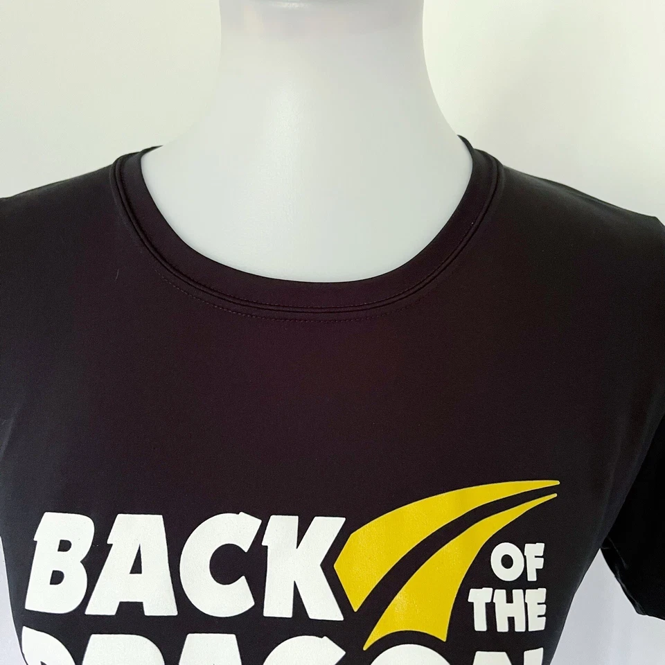 Camiseta Top Back of the Dragon Tazewell VA Motociclista Negra Para Mujer M Foto 3 de 4