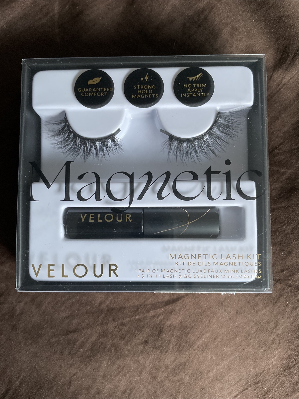 VELOUR Lash KIT LUX MINK LASHES eyeliner/glueLightweight