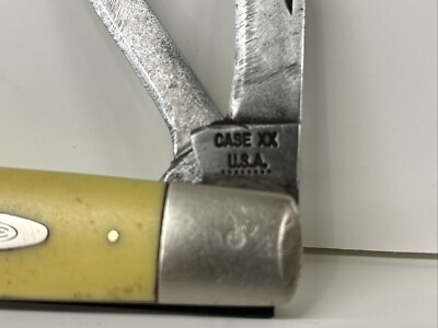 VINTAGE CASE XX 8 dot, 32991/2 YELLOW JACK KNIFE. | eBay