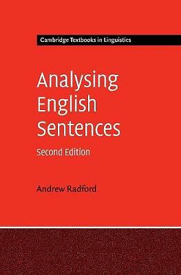 Analysing English Sentences Radford Hardback Cambridge University Press 2e