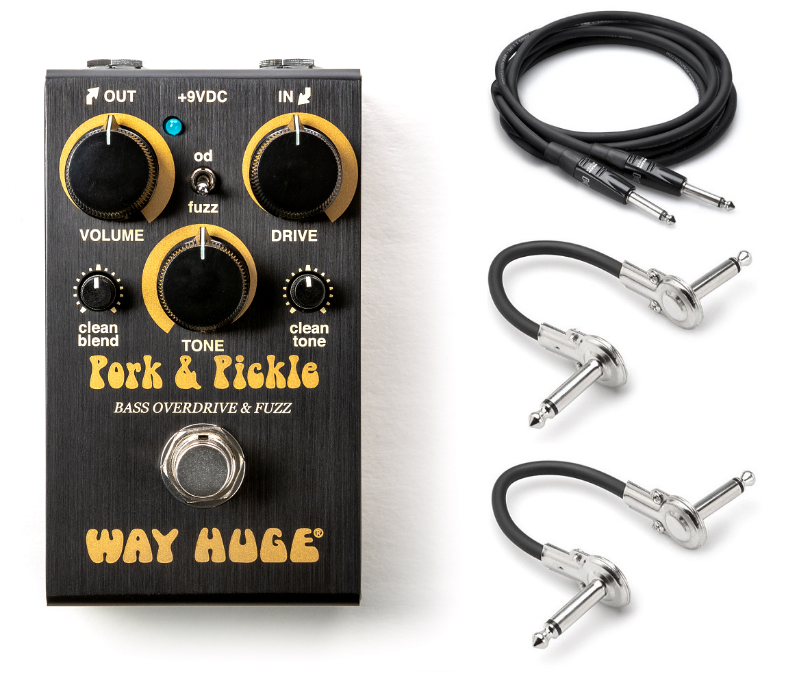 Dunlop Way Huge Small Pork and Pickle Overdrive Fuzz Effect Pedal