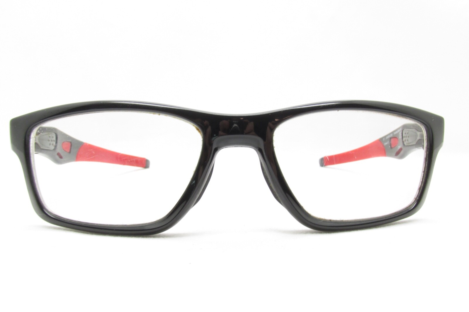 OAKLEY CROSSLINK SPORTS WRAP POLISHED BLACK EYEGLASSES FRAMES 53-17-137 115079
