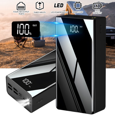 Power Bank 70000mAh 66W Portable Fast Charging Large Capacity External Battery