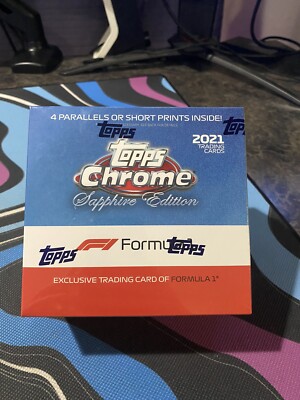 2021 Topps Chrome Sapphire Edition Formula 1 F1 Factory Sealed Hobby Box