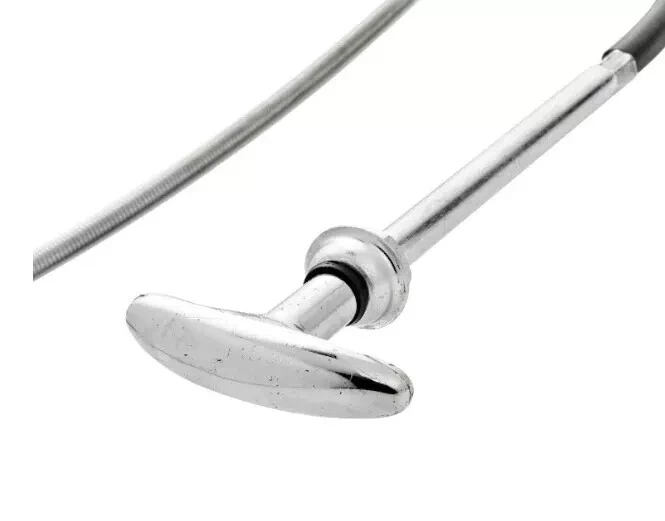 For 1940-1962 Chrysler DeSoto Dodge T-Handle Hood Lock Latch Release Cable - Image 3 of 4