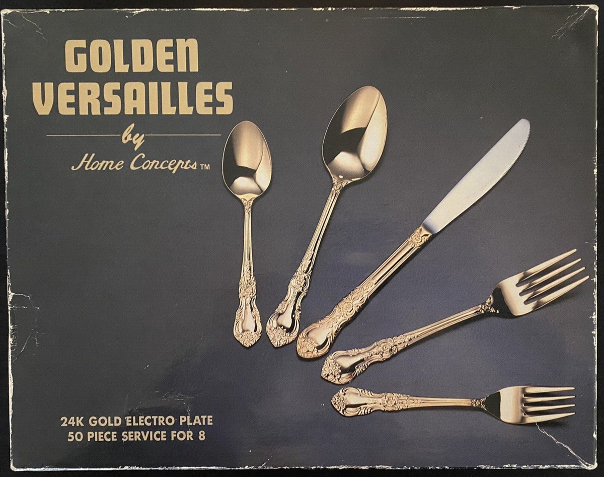 GOLDEN VERSAILLES by Home Concepts set of 50 service for 8 24K
