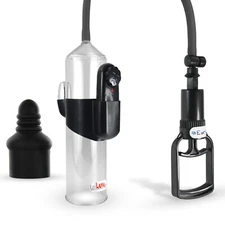 Penis Pump Vibrating LeLuv EasyOp Tgrip Slippery Hose, Silicone Septum