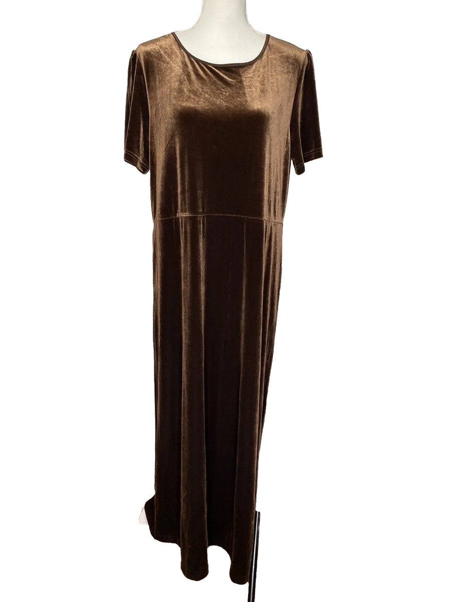 chocolate brown velvet dress Buy Lipsy Long Sleeve Devore Midi from Next USA Made for special events NWT Vintage Laura Ashley Chocolate