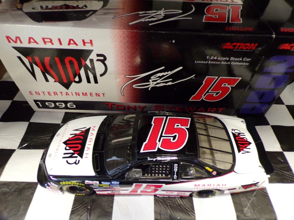 2000 Tony Stewart #15 Vision3 '96' Pontiac 'Mariah' 1:24 Scala Action 100637 - Immagine 3 di 4