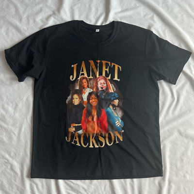 (NEW) Janet Jackson Adult XL Vintage RARE 90's Concert T-Shirt