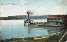 Postcard ~ Laconia, New Hampshire, Steamer Mount Washington at Weirs landing