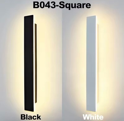 Moderne LED Linear Wandleuchte Modern Wandlampe Wandleuchter Schwarz Gold Grau Weiß 40cm